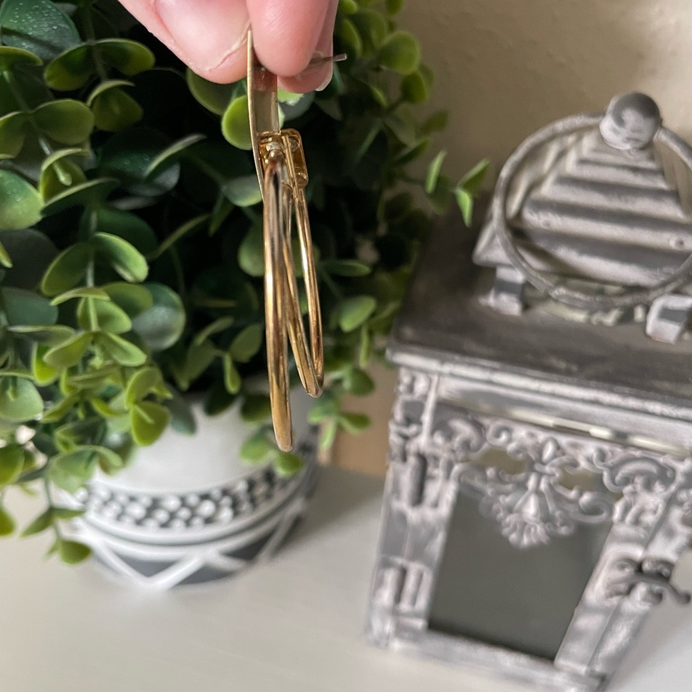 Vintage Geometric Round Stud Dangle Earrings Cont… - image 7